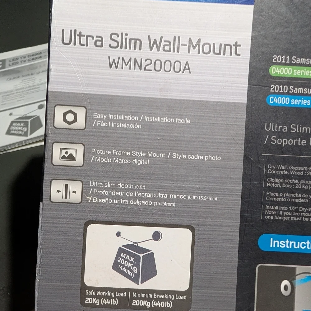 Samsung Ultra Slim Wall Mount WMN2000A New In Box